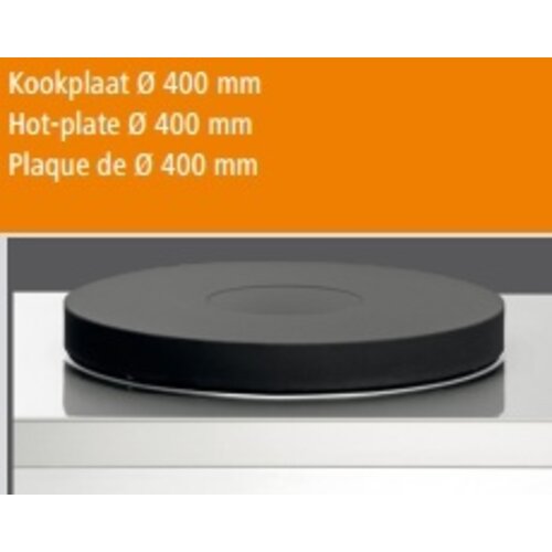 Bartscher Réchaud Sur Pieds Électrique - Inox - Plaque De Ø400mm - 5kW -  570x590x515(h)mm