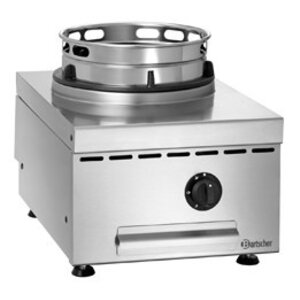 Bartscher Cuisinière à Wok Inox - 1 Brûleur - 11,5kW - 400x600x415(h)mm