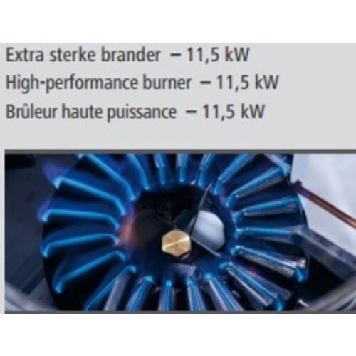 Bartscher Cuisinière à Wok Inox - 1 Brûleur - 11,5kW - 400x600x415(h)mm