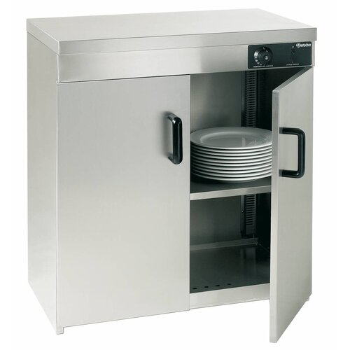 Bartscher Armoire Chauffante Inox |  110-120 Assiettes de Ø320mm | 1,2kW | 750x450x855(h)mm