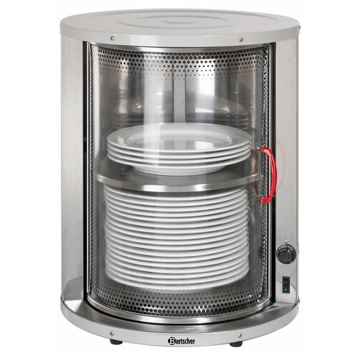 Bartscher Chauffe-Assiette Inox |  30-40 Assiettes de Ø320mm | 600W | Ø460-575(h)mm
