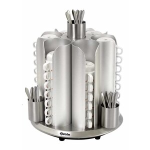 Bartscher Chauffe-Tasses Inox | Modèle de Comptoir | 48 Tasses | 200W | Ø350-405(h)mm Bartscher Chauffe-Tasses Inox | Modèle de Comptoir | 48 Tasses | 200W | Ø350-405(h)mm