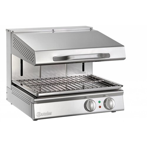 Bartscher Salamandre Inox + 3 Résistances Chauffantes - 4,8kW - 590x630x500(h)mm