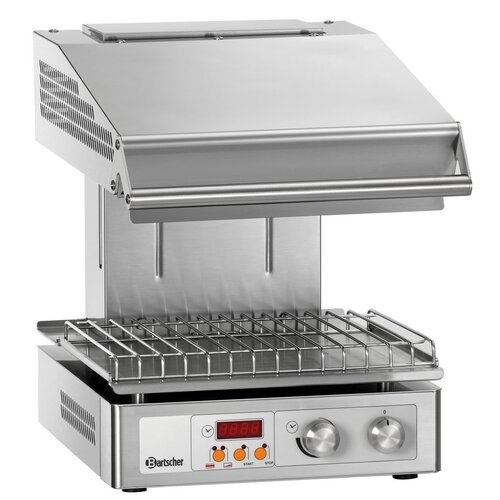 Bartscher Salamandre Hi-Light Inox + 2 Résistances Chauffantes - 3kW - 400x570x515(h)mm