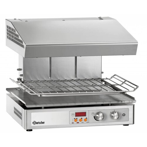 Bartscher Salamandre Hi-Light ECO Inox + 3 Résistances Chauffantes - 4,5kW - 590x550x515(h)mm