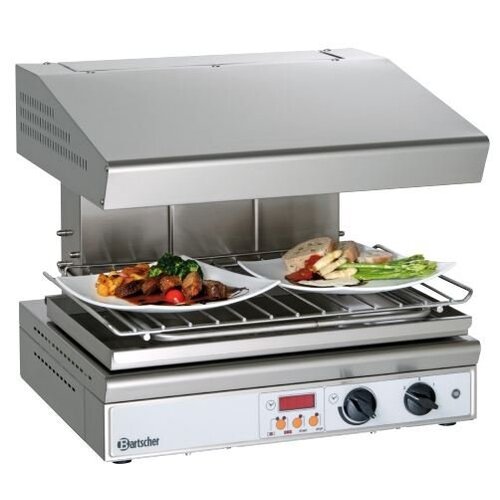 Bartscher Salamandre Hi-Light ECO Inox + 3 Résistances Chauffantes - 4,5kW - 590x550x515(h)mm