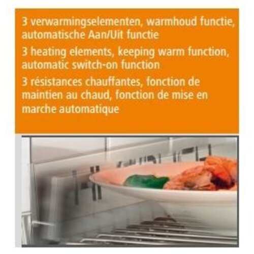 Bartscher Salamandre Hi-Light Premium Inox + 3 Résistances Chauffantes - 4,5kW - 585x600x515(h)mm Bartscher Salamandre Hi-Light Premium Inox + 3 Résistances Chauffantes - 4,5kW - 585x600x515(h)mm