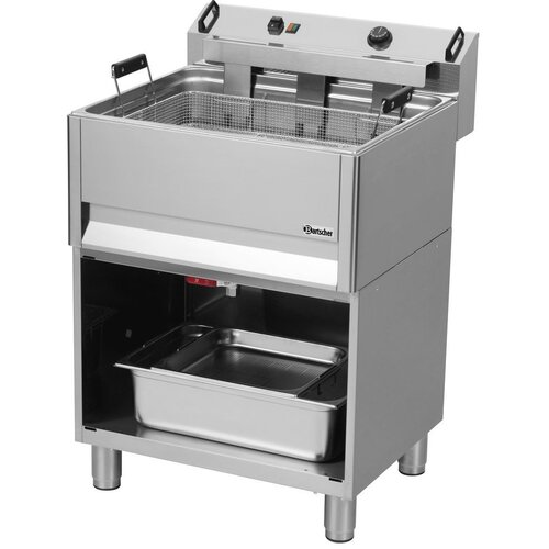 Bartscher Friteuse à Beignets Électrique - Sur Armoire Ouverte - 30 Litres - 660x650x980-1040(h)mm