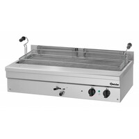 Friteuse à Beignets Électrique Inox + Vanne de Vidange - 35 Litres - 1095x600x340(h)mm