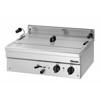 Friteuse à Beignets Électrique Inox + Vanne de Vidange - 21 Litres - 700x590x320(h)mm