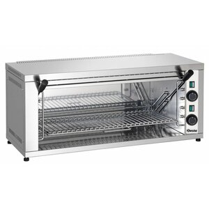 Bartscher Salamandre Inox - 2 Zones de Chauffe - 4,4kW - 878x500x370(h)mm