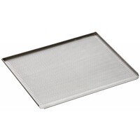 Plaque Perforée à 3 Bordures Latérales - Aluminium - 433x333x10(h)mm