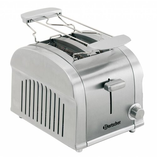 Bartscher Grille-Pain Inox | 2 Tranches | 900W