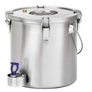 Bartscher Conteneur Isotherme 20 Litres - Double Paroi + Robinet De Purge -  Ø300-345(h)mm