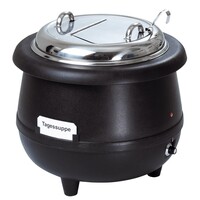 Soupière Gourmet | 10 Litres | Synthétique Noire | Ø390-380(h)mm