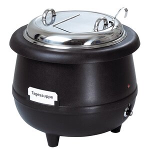 Bartscher Soupière Gourmet | 10 Litres | Synthétique Noire | Ø390-380(h)mm