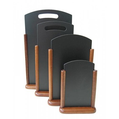 Securit Tableau Ardoise de Table Wengé - Large - 260x400mm Securit Tableau Ardoise de Table Wengé - Large - 260x400mm