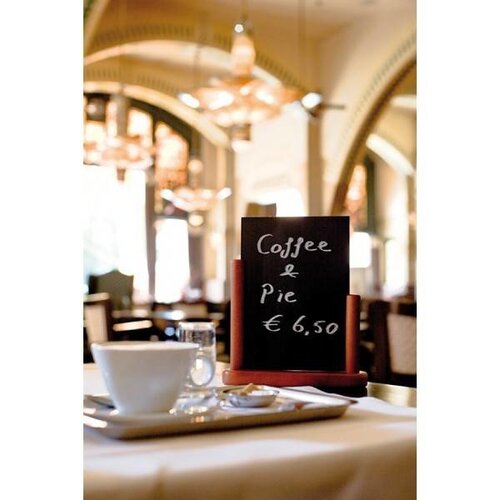 Securit Tableau Ardoise de Table Acajou - Disponibles En 3 Tailles