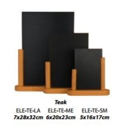 Securit Tableau Ardoise de Table Teck - Disponibles En 3 Tailles