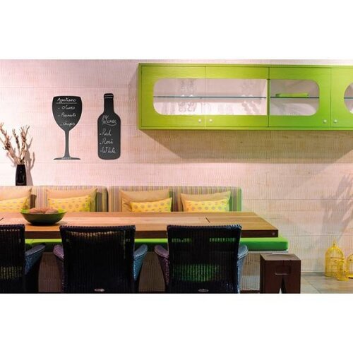 Securit Ardoise Silhouette Bouteille + 1 Feutre Craie