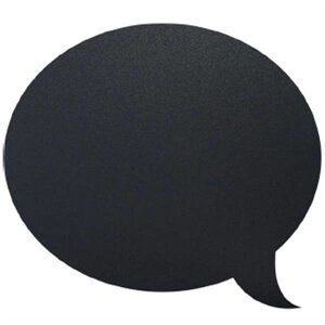 Securit Ardoise Silhouette Bulle + 1 Feutre Craie