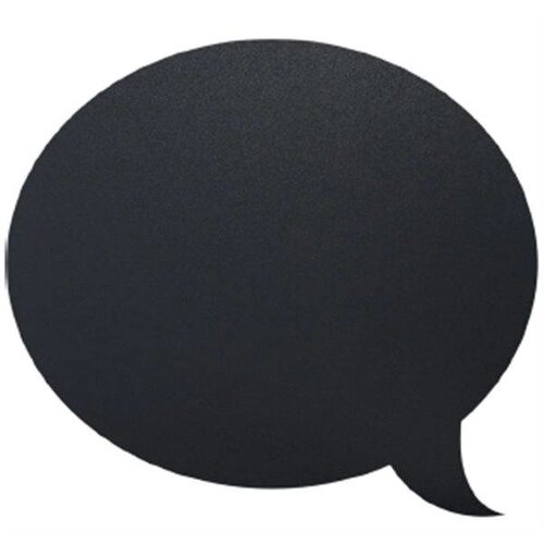 Securit Ardoise Silhouette Bulle + 1 Feutre Craie