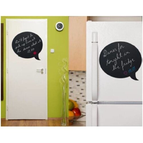 Securit Ardoise Silhouette Bulle + 1 Feutre Craie