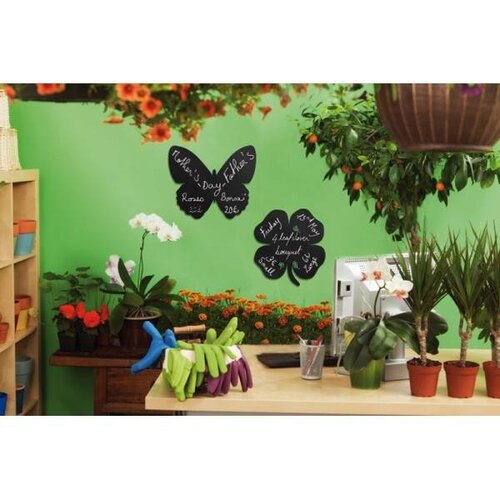 Securit Ardoise Silhouette Papillon + 1 Feutre Craie