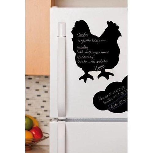 Securit Ardoise Silhouette Poule + 1 Feutre Craie