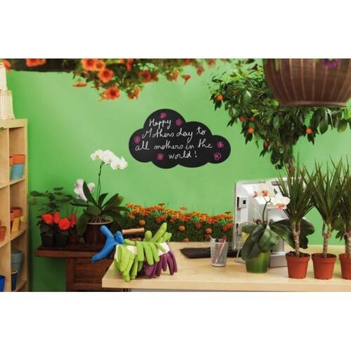 Securit Ardoise Silhouette Nuage + 1 Feutre Craie