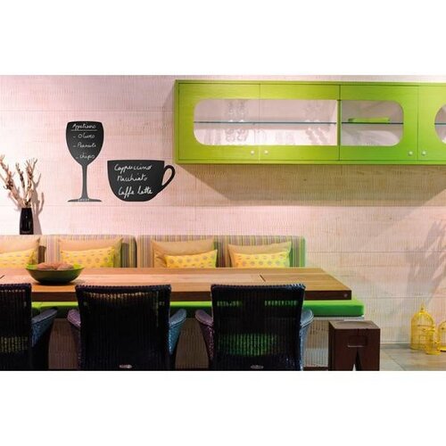 Securit Ardoise Silhouette Tasse + 1 Feutre Craie