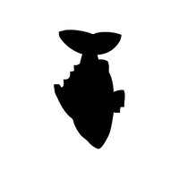 Ardoise Silhouette Poisson + 1 Feutre Craie