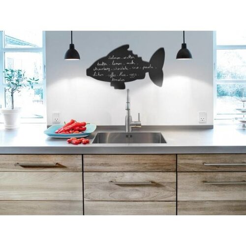 Securit Ardoise Silhouette Poisson + 1 Feutre Craie Securit Ardoise Silhouette Poisson + 1 Feutre Craie