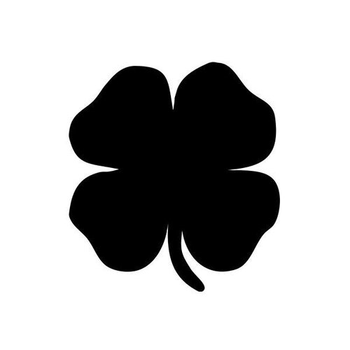 Securit Ardoise Silhouette Trèfle + 1 Feutre Craie