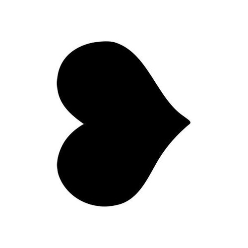 Securit Ardoise Silhouette Coeur + 1 Feutre Craie