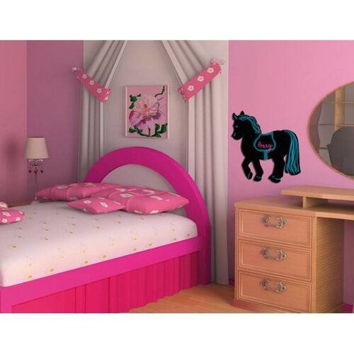 Securit Ardoise Silhouette Cheval + 1 Feutre Craie