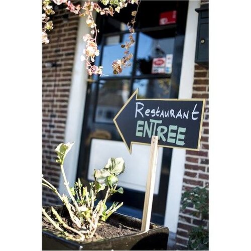 Securit Ardoise Silhouette Pique Flèche - 730x500mm