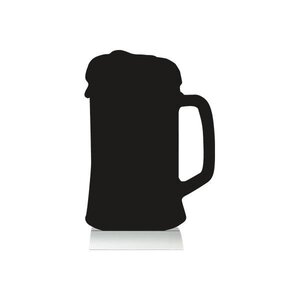Securit Ardoise Silhouette Bière + 1 Feutre Craie