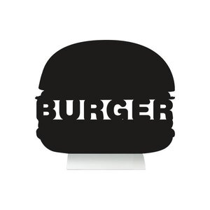 Securit Ardoise Silhouette Burger + 1 Feutre Craie