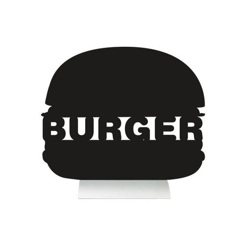 Securit Ardoise Silhouette Burger + 1 Feutre Craie