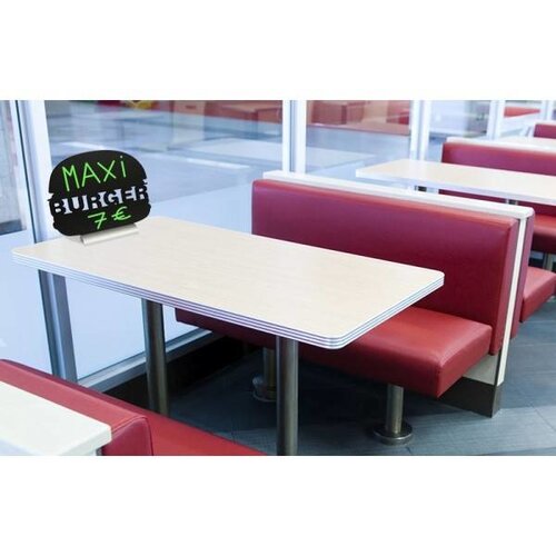 Securit Ardoise Silhouette Burger + 1 Feutre Craie