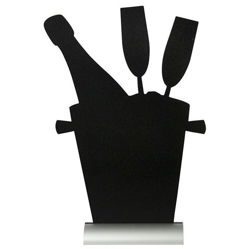 Securit Ardoise Silhouette Champagne + 1 Feutre Craie