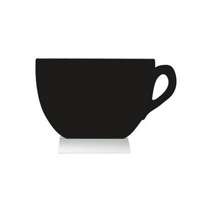 Securit Ardoise Silhouette Tasse + 1 Feutre Craie