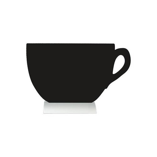 Securit Ardoise Silhouette Tasse + 1 Feutre Craie