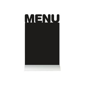 Securit Ardoise Silhouette Menu + 1 Feutre Craie