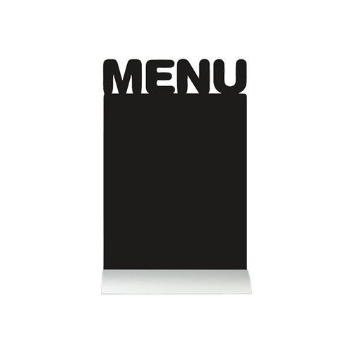 Securit Ardoise Silhouette Menu + 1 Feutre Craie