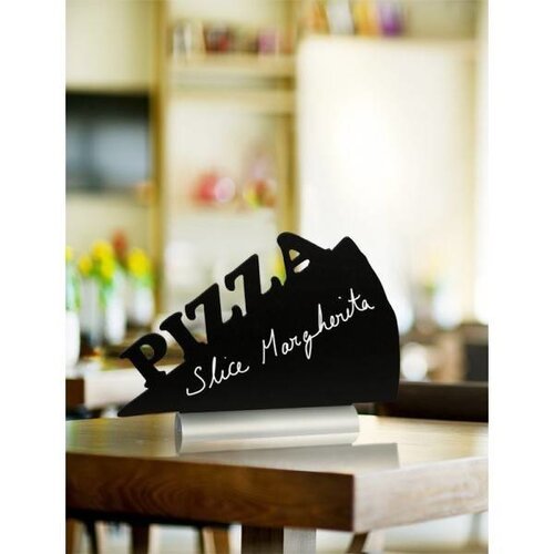 Securit Ardoise Silhouette Pizza + 1 Feutre Craie