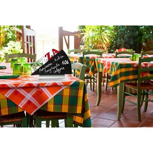 Securit Ardoise Silhouette Pizza + 1 Feutre Craie