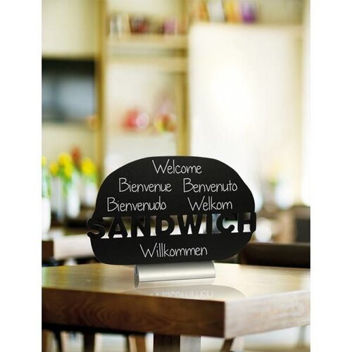 Securit Ardoise Silhouette Sandwich + 1 Feutre Craie