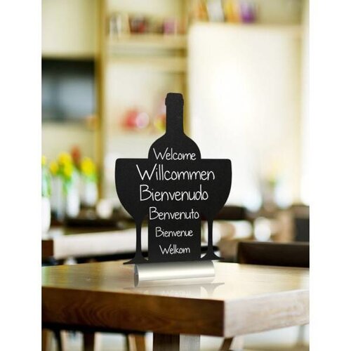 Securit Ardoise Silhouette Vin + 1 Feutre Craie